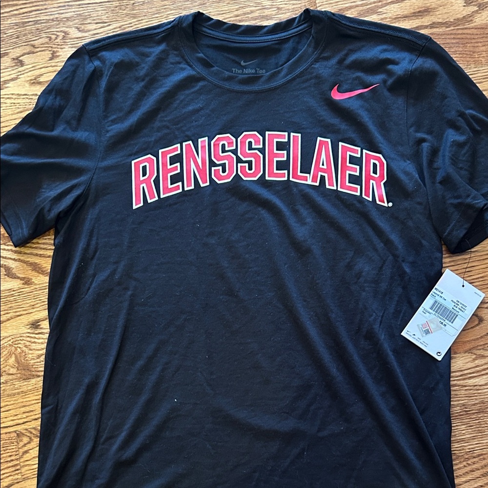 NWT Nike Black and Red Rensselaer Tee, size medium